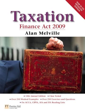 taxation 15th edition alan melville 0273730150, 978-0273730156