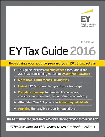 ey tax guide 2016 31st edition ernst young llp 1119114586, 978-1119114581