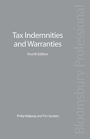 tax indemnities and warranties 4th edition philip ridgway ,tim sanders 1847669190, 978-1847669193
