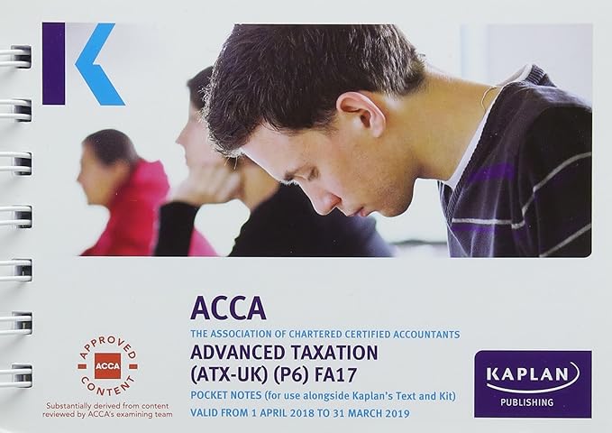 p6 advanced taxation atx fa17 1st edition kaplan publishing 1784158585, 978-1784158583