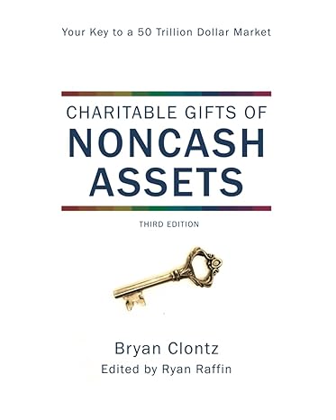 charitable gifts of noncash assets 1st edition bryan clontz, ms, msfs, ph d , cfp r , clu r , chfc r , cap r