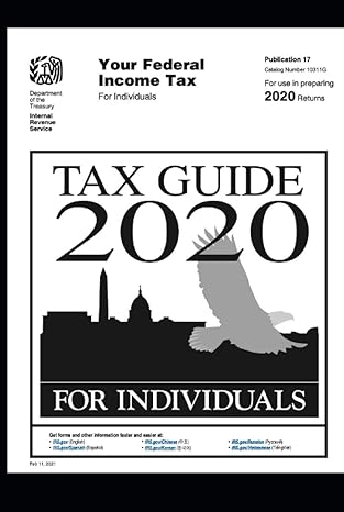tax guide 2020 for individuals publication 17 1st edition u s internal revenue service b08xy44mv1,
