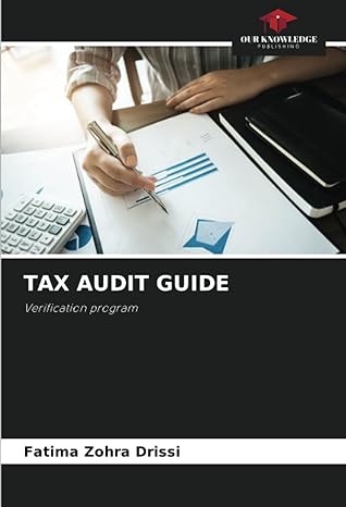 tax audit guide verification program 1st edition fatima zohra drissi 620735947x, 978-6207359479