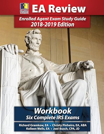 passkey learning systems ea review workbook six complete irs enrolled agent practice exams 2018 2019th
