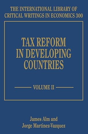 tax reform in developing countries 1st edition james alm ,jorge martinez vazquez 1782545816, 978-1782545811