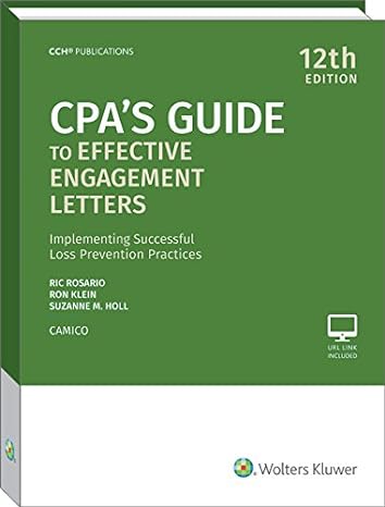 cpas guide to effective engagement letters 12th edition ric rosario ,cpa ,cfe ,cgma ,ron klein ,jd ,suzanne m
