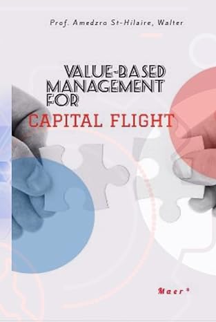 value based management for capital flight 1st edition prof walter amedzro st hilaire 1998145204,