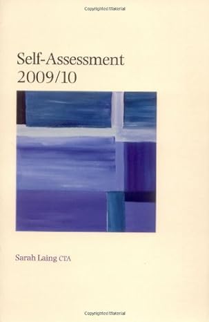 self assessment 2009/10 1st edition sarah laing 1847663346, 978-1847663344
