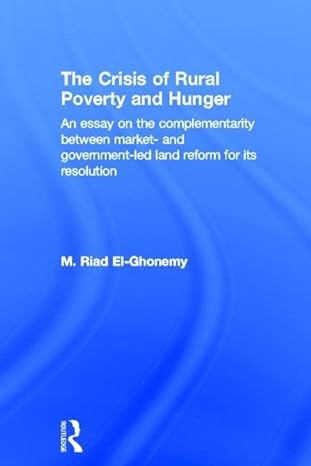 the crisis of rural poverty and hunger 1st edition m riad el ghonemy 0415860202, 978-0415860208