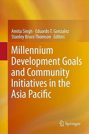 millennium development goals and community initiatives in the asia pacific 2013th edition amita singh