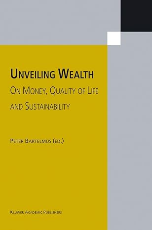 unveiling wealth on money quality of life and sustainability 1st edition peter bartelmus 9048161010,