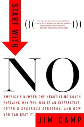 start with no the negotiating tools that the pros dont want you to know 1st edition jim camp 0609608002,