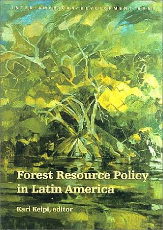forest resource policy in latin america 1st edition professor kari keipi 1886938342, 978-1886938342