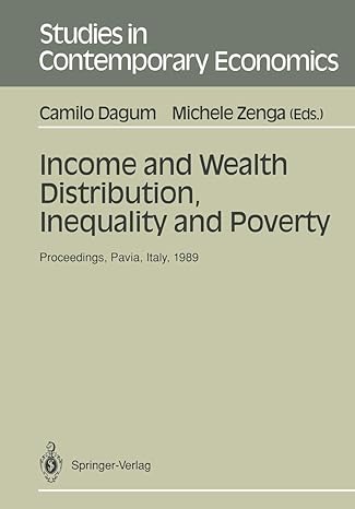 income and wealth distribution inequality and poverty proceedings of the second international conference on
