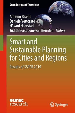smart and sustainable planning for cities and regions results of sspcr 2019 1st edition adriano bisello