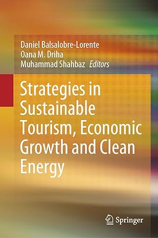 strategies in sustainable tourism economic growth and clean energy 1st edition daniel balsalobre lorente