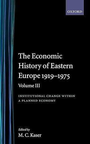 the economic history of eastern europe 1919 1975 volume iii institutional change within a planned economy 1st