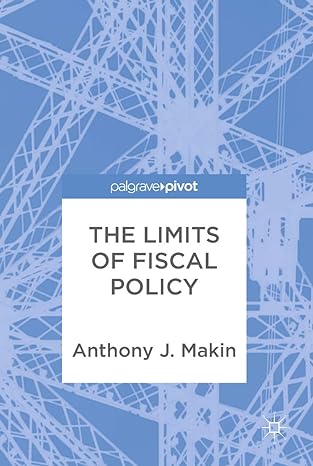 the limits of fiscal policy 1st edition anthony j makin 3319901575, 978-3319901572