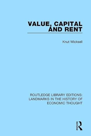 value capital and rent 1st edition knut wicksell 1138218073, 978-1138218079