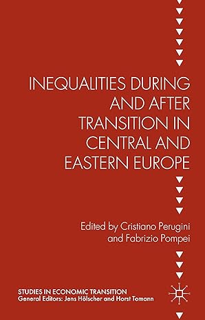 inequalities during and after transition in central and eastern europe 1st edition cristiano perugini