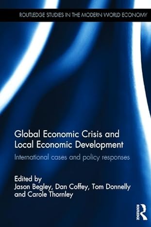 global economic crisis and local economic development international cases and policy responses 1st edition