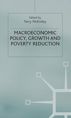macroeconomic policy growth and poverty reduction 2001st edition terry mckinley 0333928970, 978-0333928974