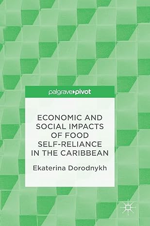 economic and social impacts of food self reliance in the caribbean 1st edition ekaterina dorodnykh 3319501879