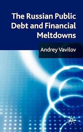 the russian public debt and financial meltdowns 2010th edition a vavilov 0230248934 ,  978-0230248939