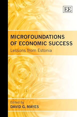 microfoundations of economic success lessons from estonia 1st edition david g mayes 1847209297, 978-1847209290