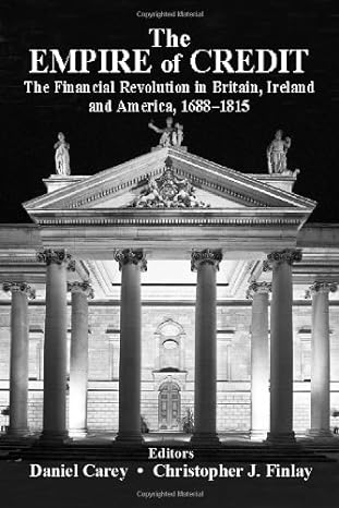 the empire of credit the financial revolution in the british atlantic world 1688 1815 1st edition daniel