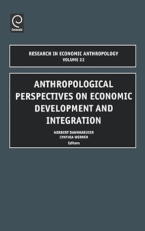 anthropological perspectives on economic development and integration 1st edition n dannhaeuser ,c werner