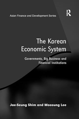 the korean economic system governments big business and financial institutions 1st edition jae seung shim