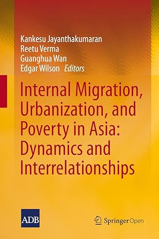 internal migration urbanization and poverty in asia dynamics and interrelationships 1st edition kankesu