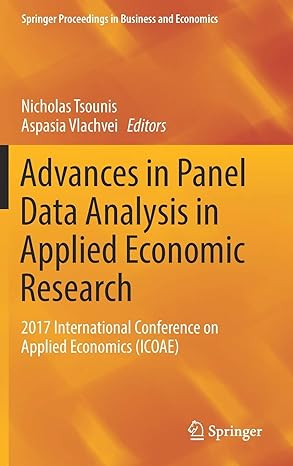 advances in panel data analysis in applied economic research 2017 international conference on applied