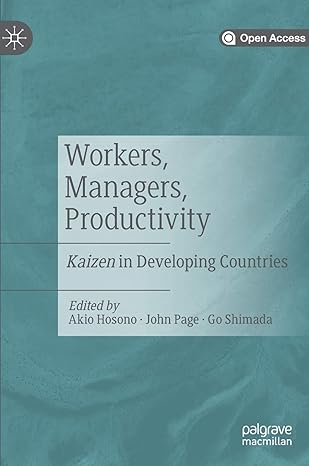 workers managers productivity kaizen in developing countries 1st edition akio hosono ,john page ,go shimada