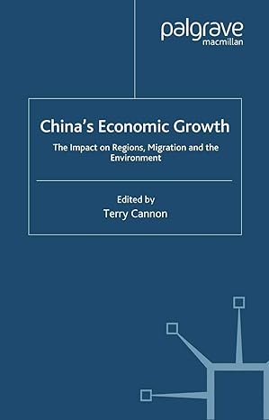 chinas economic growth the impact on regions migration and the environment 2000th edition t cannon