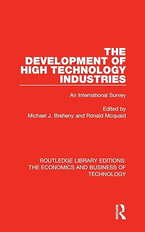 the development of high technology industries an international survey 1st edition michael j breheny ,ronald