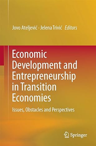 economic development and entrepreneurship in transition economies issues obstacles and perspectives 1st