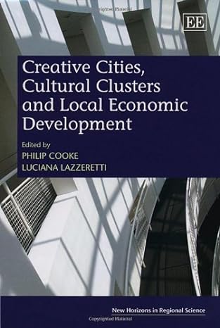 creative cities cultural clusters and local economic development 1st edition philip cooke ,luciana lazzeretti