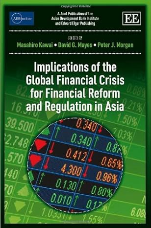 implications of the global financial crisis for financial reform and regulation in asia 1st edition masahiro