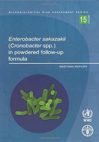 enterobacter sakazakii in powdered follow up formula meeting report 1st edition world health organization