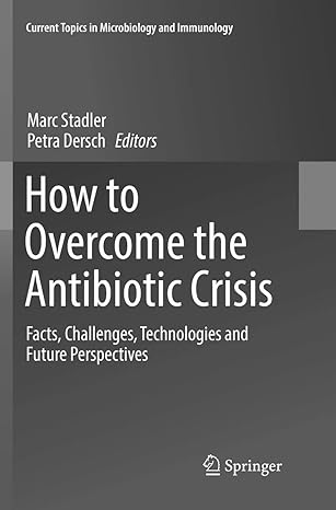 how to overcome the antibiotic crisis facts challenges technologies and future perspectives 1st edition marc