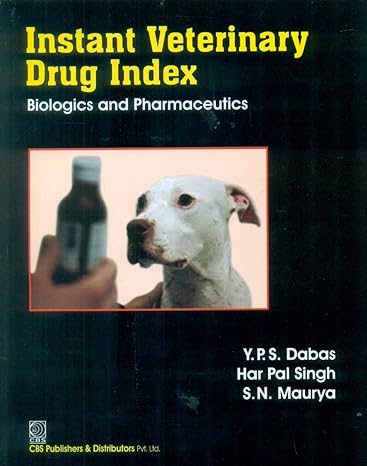 instant veterinary drug index biologics and pharmaceutics 1st edition p s dabasy 8123926901, 978-8123926902
