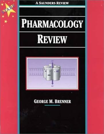 pharmacology review 1st edition george m brenner phd 0721677584, 978-0721677583