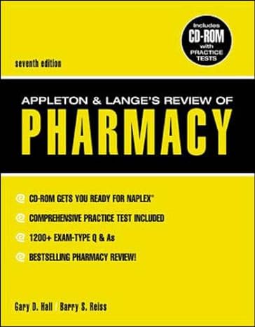 appleton and langes review of pharmacy 7th edition gary d hall ,barry s reiss 0071360883, 978-0071360883