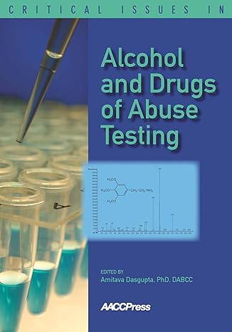 critical issues in alcohol and drugs of abuse testing 1st edition amitava dasgupta 1594250936, 978-1594250934