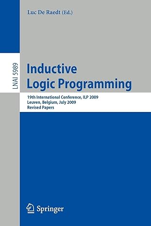 inductive logic programming 19th international conference ilp 2009 leuven belgium july 2 4 2010 revised
