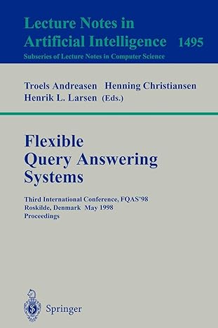 flexible query answering systems third international conference fqas 98 roskilde denmark may 13 15 1998