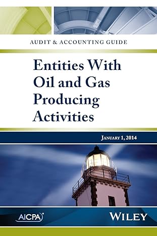 audit and accounting guide entities with oil and gas producing activities 1st edition aicpa 1940235421,