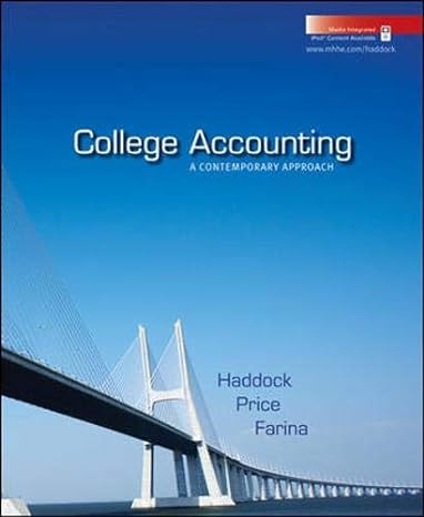 college accounting a contemporary approach with home depot 2006 annual report 1st edition m david haddock
